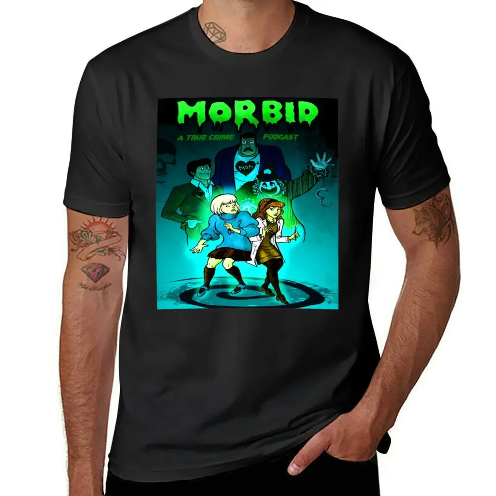 kf S08e8da53110d48b391753075e2e245faQ morbid podcast T Shirt blue archive cute clothes graphics shirts men - Morbid Podcast Merch