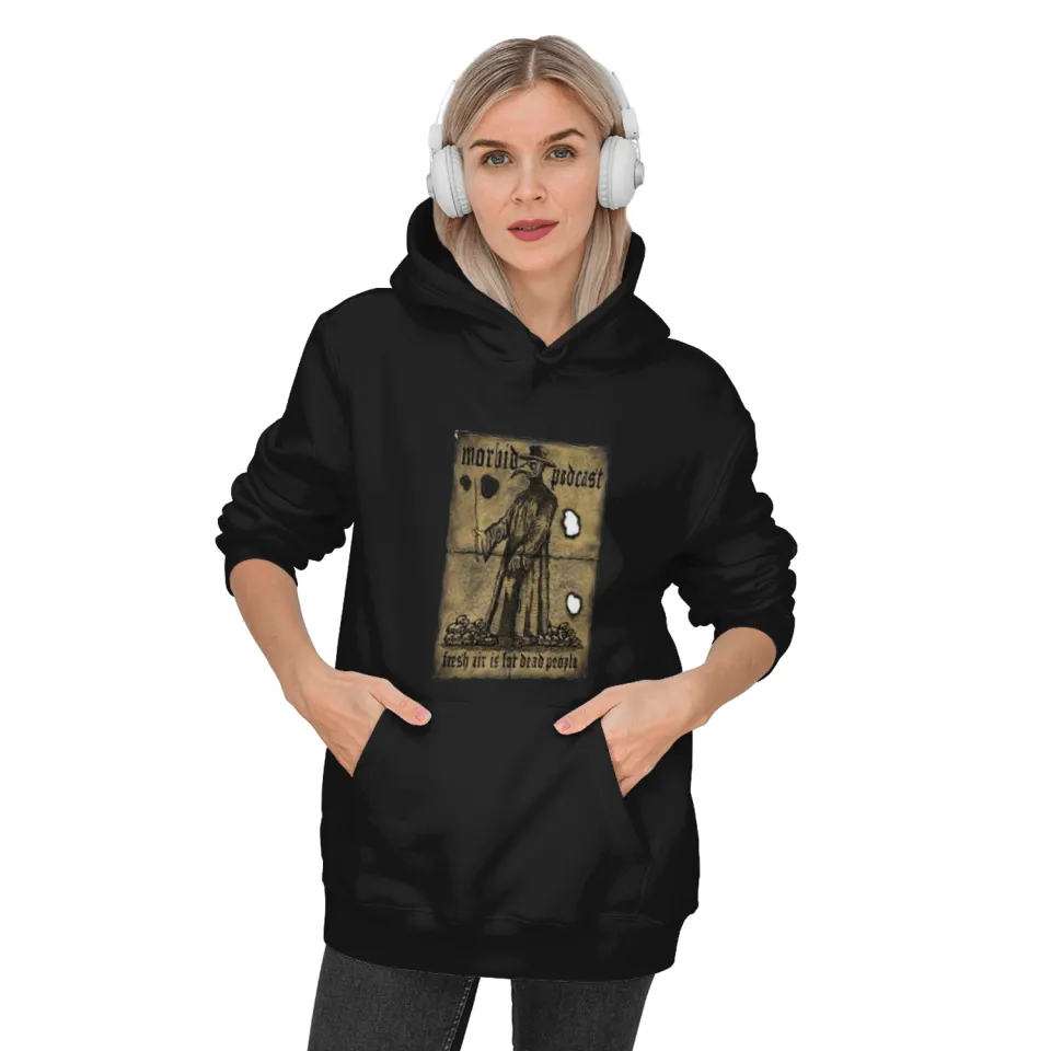 Morbid Podcast Vintage Plague Doctor Hoodie 3 - Morbid Podcast Merch 13aa - Morbid Podcast Merch